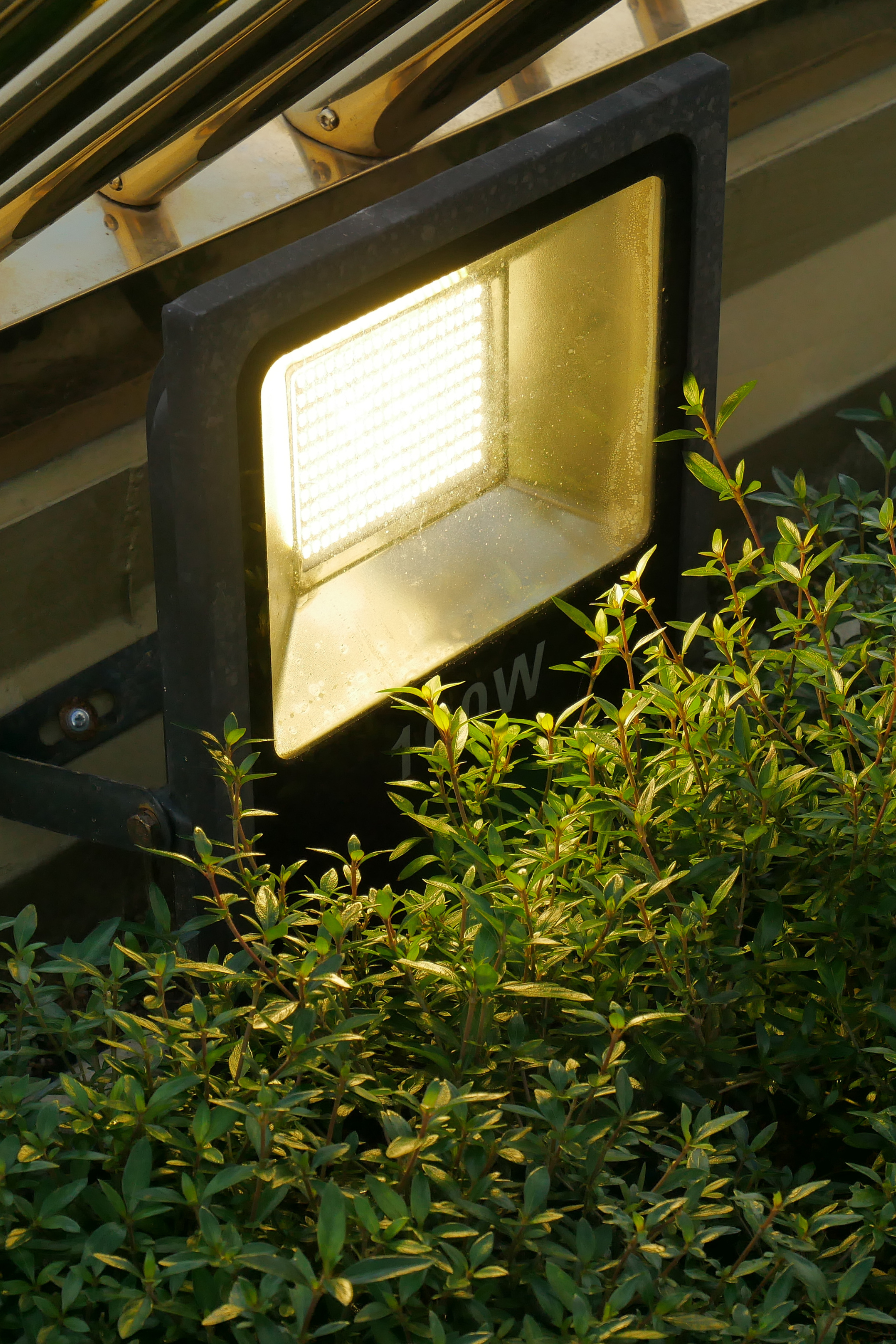 Shine a spotlight outdoors and let there be light